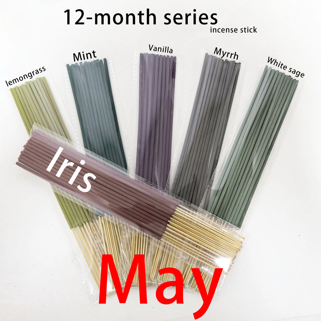 6 Sets of Approximately 126 High-Quality Incense Sticks - Including Shrubs, Lavender, Lemongrass, Dragon's Blood, Rose, Jasmine, Cherry Blossom, Suitable for Purification, Yoga Meditation, and Home Use - Perfect Gift with Lon