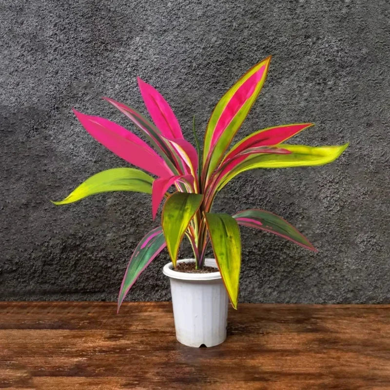 52cm Artificial Green Plant Potted Simulation Foliage for Home Decoration Living Room Table Desktop Green Leaves Interior