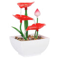 Mini Zen Desktop Fountain - LED Waterfall for Office Desk, Feng Shui Decor & Meditation Relaxation