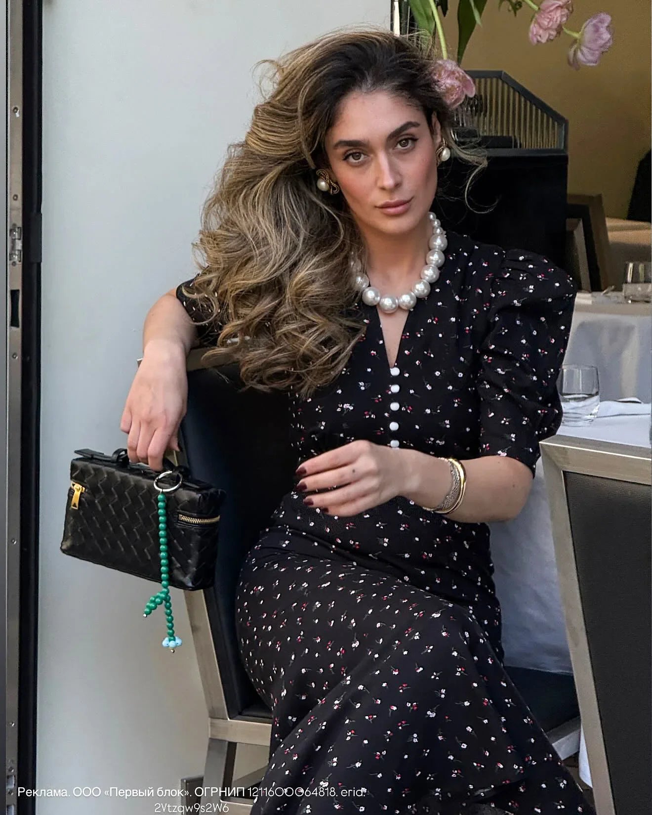 Tuularose Elegant Printed Long Dress Black V Neck Bubble Sleeve Summer Party Dresses Luxury Contrast Vintage Women Evening Dress