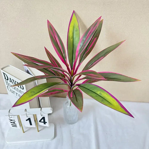 52cm Artificial Green Plant Potted Simulation Foliage for Home Decoration Living Room Table Desktop Green Leaves Interior