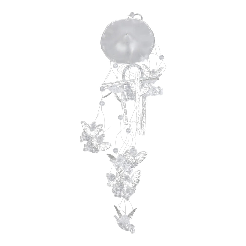 70cm Wind Chimes Angel Metal Aluminum Tubes Plastic Bell Pendant Wind Chime DIY Home Office Garden Outdoor Decoration