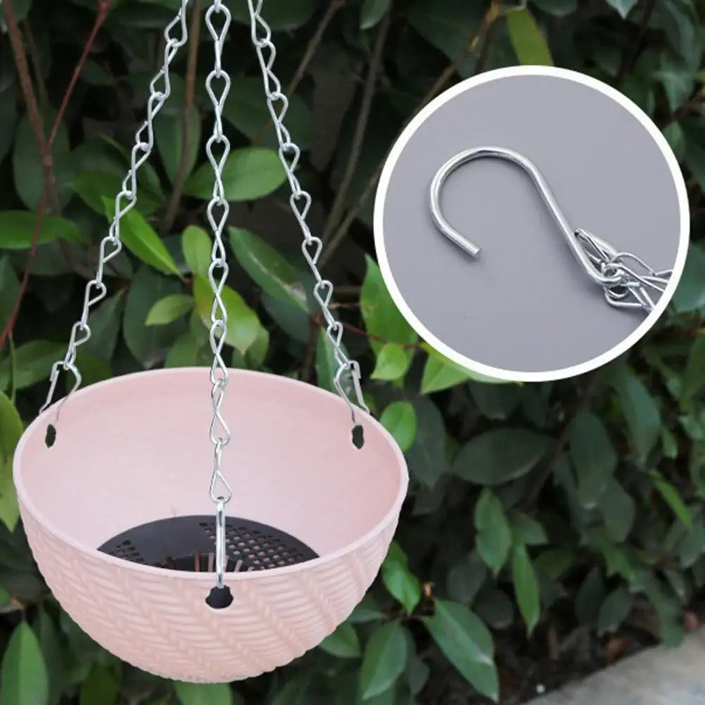 Hanging Planter for Indoor Plants Wide Mouth Flower Pot with Water Reservoir Plant Pot Plant Hangers for Balcony Garden Office