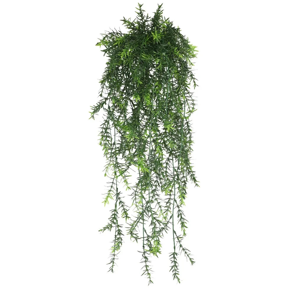 Persian fern Leaves Vines Home Room Decor Hanging Artificial Plant Plastic Leaf Grass Wedding Party Wall Balcony Decoration