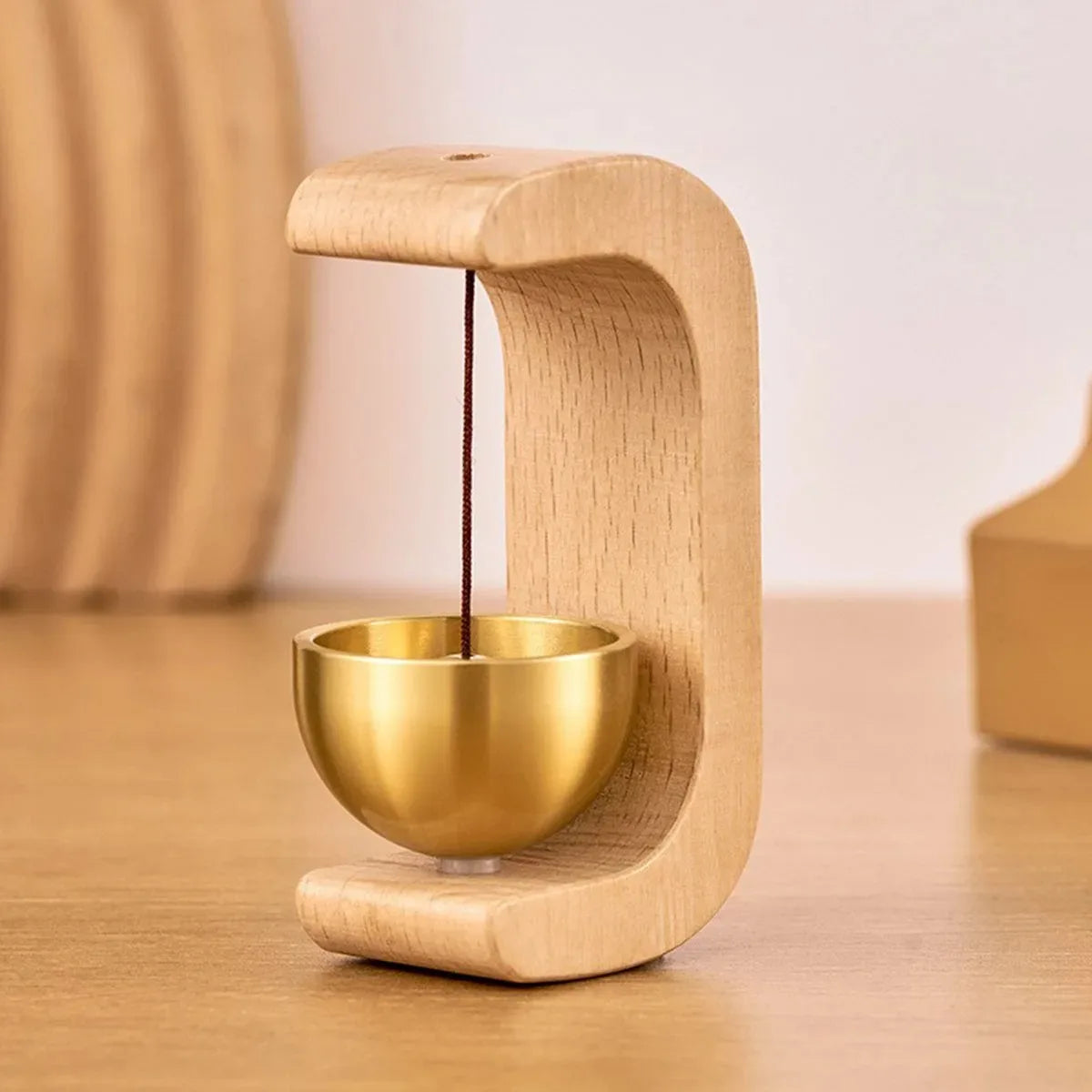 Japanese Wooden Wind Chime Doorbell   Wireless Entry Bell, Hanging Decorative Wind Bell for Home Welcome