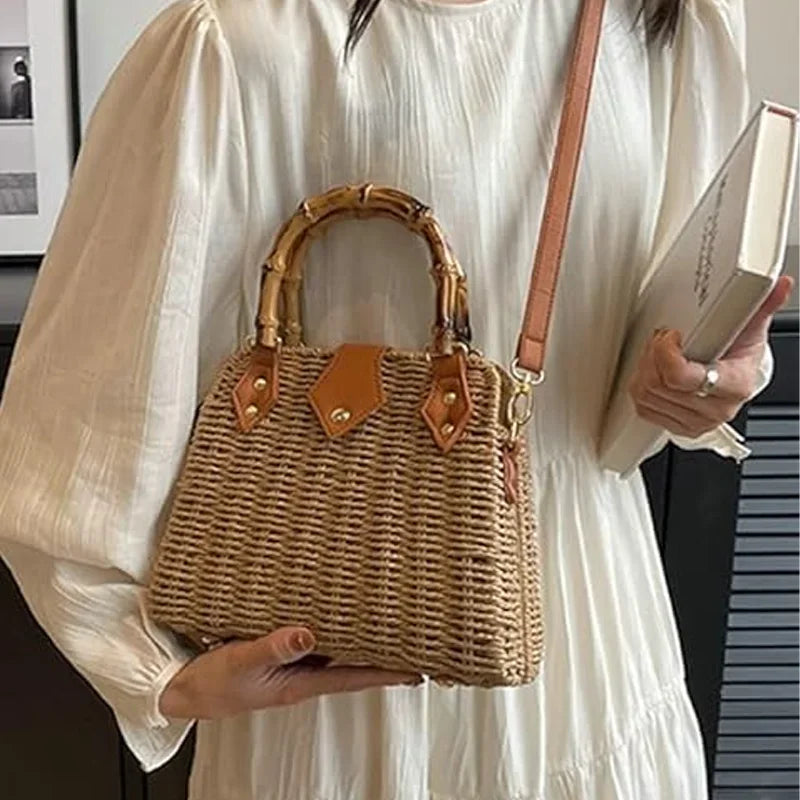 Vintage Women Bamboo Handles Purses Hand Bags U Shape Bag Strap for DIY bag Accessories Highquality Plastic Handle Replacement