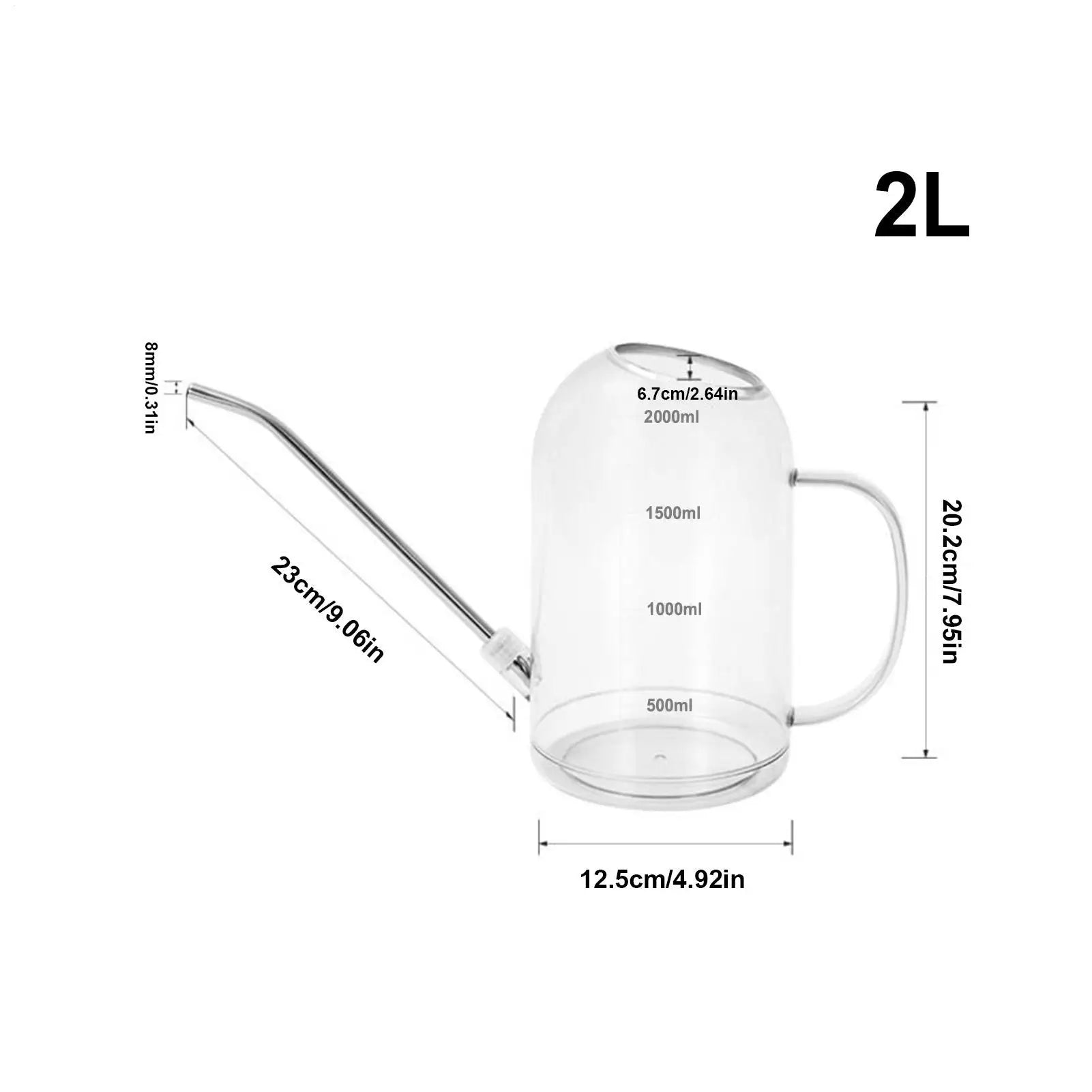 Watering Can Indoor Plants 2L Long Spout Plant Watering Can Gardening Supplies for Gardening Porch Landscaping Garden Christmas