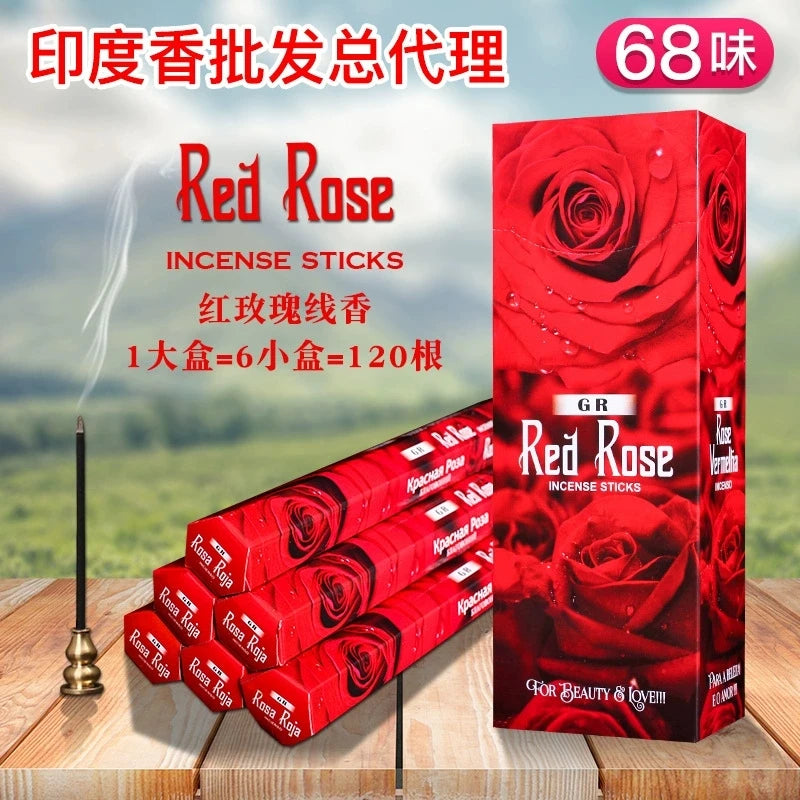 20 Sticks India Palo Santo Incense Sandalwood Household Bedroom Toilet Agarwood Tibetan Line Aromatherapy Incense Sticks