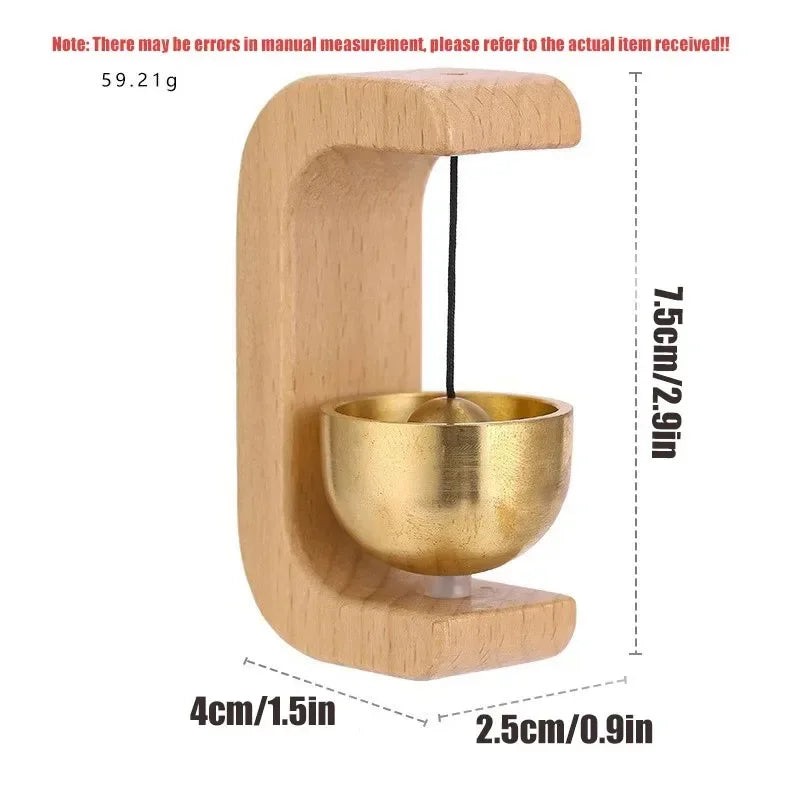Japanese Wooden Wind Chime Doorbell   Wireless Entry Bell, Hanging Decorative Wind Bell for Home Welcome