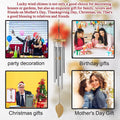 2025 Trend Wind Chimes Outdoor, Memorial Wind Chimes With Hook And 6 Tubes, Wooden Wind Chime Decor For Home, Garden, Patio