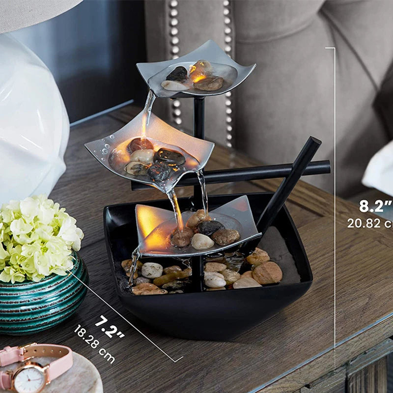 Water Decoration Tabletop Fountain Crafts Office Water Fountain Feng Shui Decoration Home Accessories