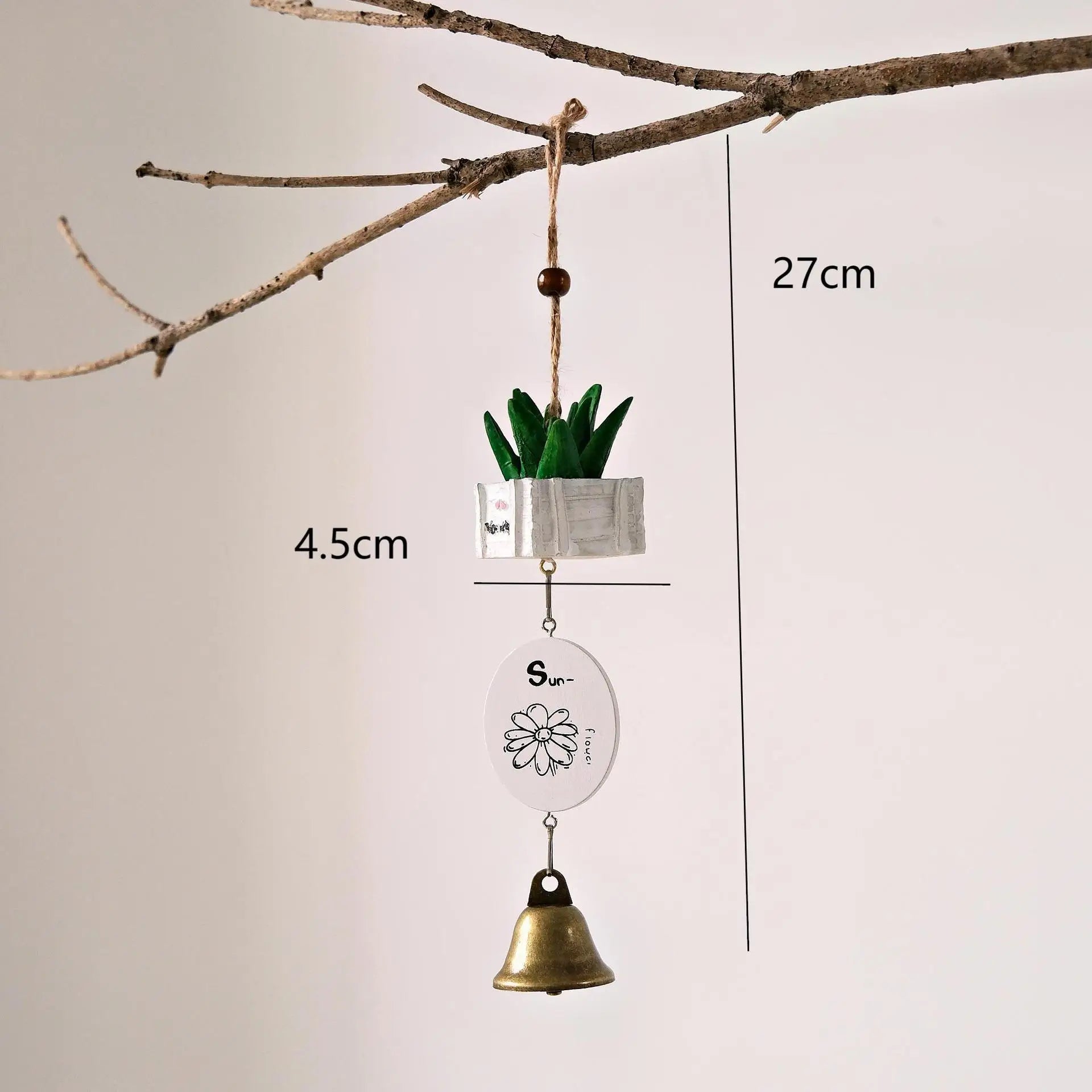 Cartoon Totoro Wind Chime  Resin Hanging Bell Creative Home Decor Wall Ornament Household Goods