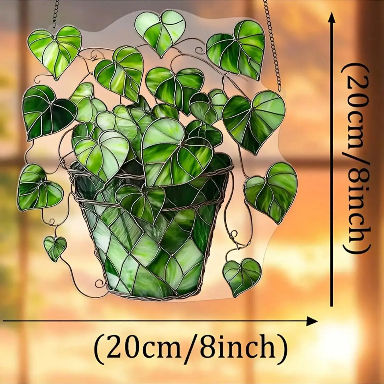 1 piece of green leafy plant sunshade, plant wall art, plant enthusiast gift, indoor garden decoration, home decoration