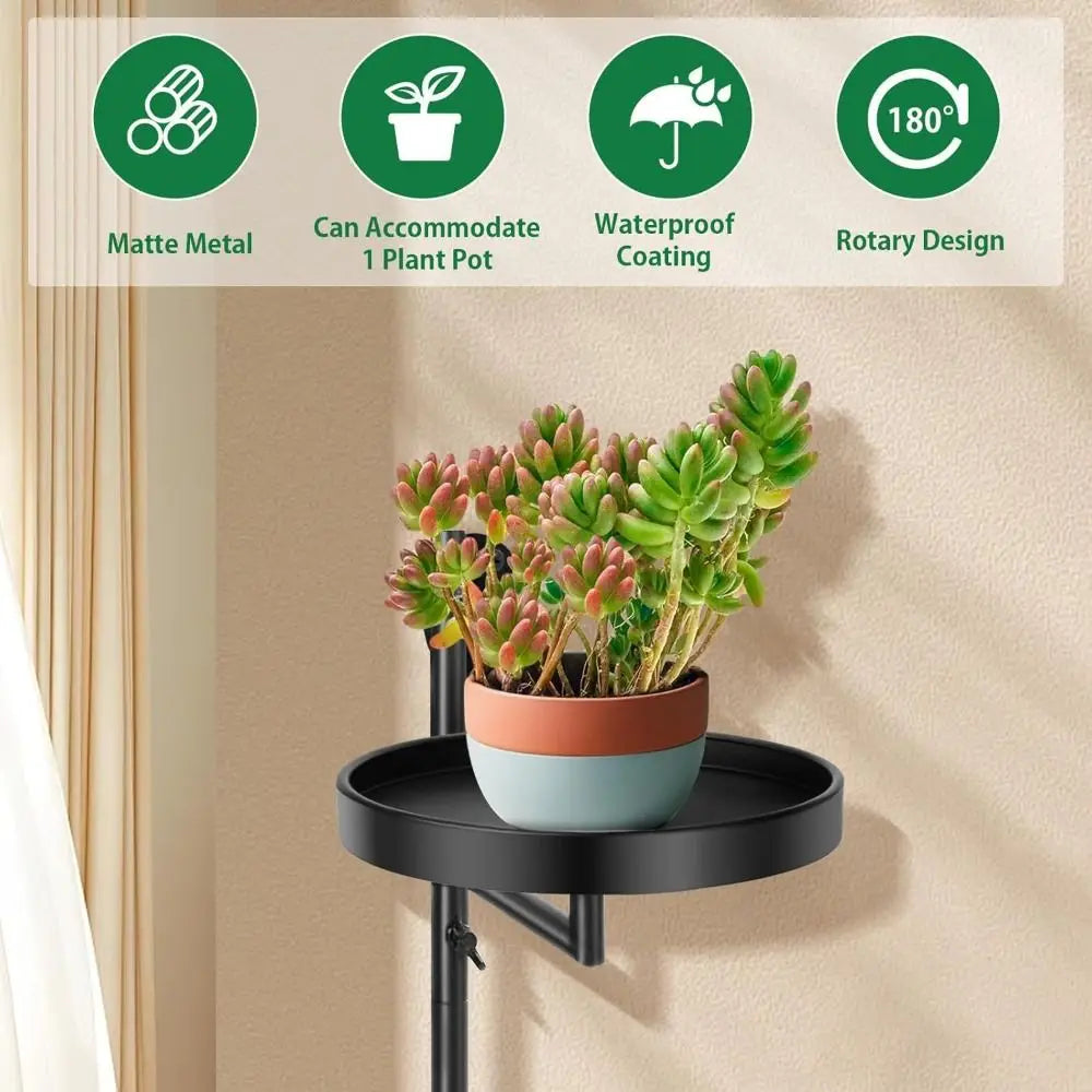 Green Plant Potted Rotating window plant stand Waterproof Simple Three layers of plant support Creative Indoor plant shelf Home
