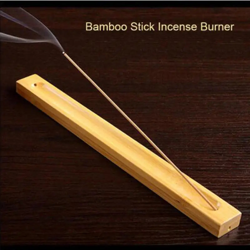 Useful Bamboo Material Stick Plate Incense Holder Fragrant Ware Stick Incense Burner Bamboo Line Incense Burner High Quality