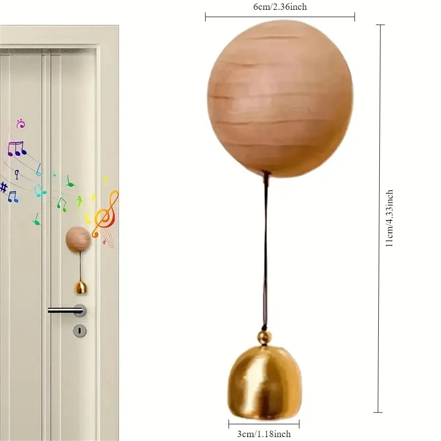Brass Bell Wind Chime Home Decor Doorbell Chime for Outdoors Door Bell Bells for Door Shopkeeper Bell Entry Chime Home Wind Bell