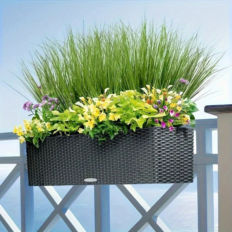 10 PCS Artificial Green Plants- Resin Onion Grass Suitable for Indoor/Outdoor Decoration- Can Used Festive Weddings Decorations