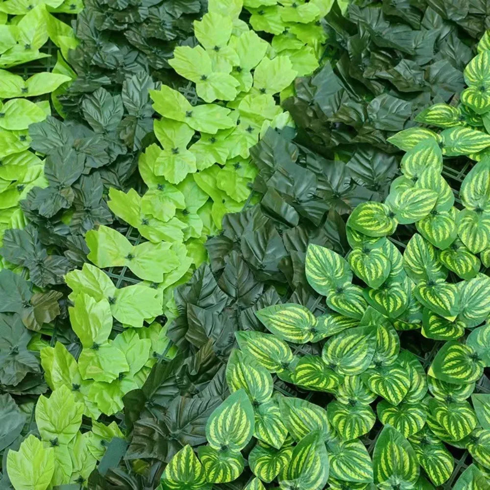For Home Outdoor Garden Balcony  Plant Artificial Ivy Hedge Green Leaf Fence Board Artificial Privacy Fence