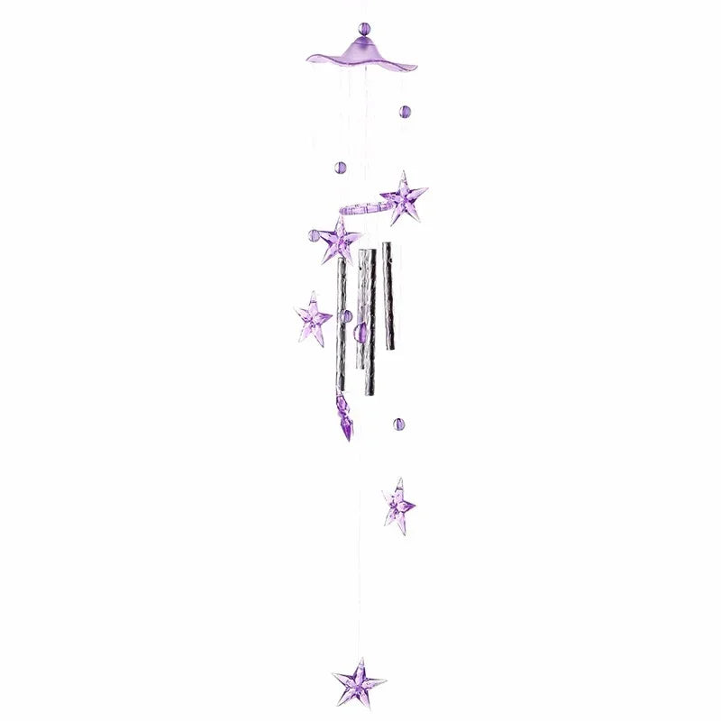 Wind Chime Angel Metal Aluminum Tubes Bell Wind Chime Creative Hollow Home Garden Wall Hanging Decoration Handmade Gift