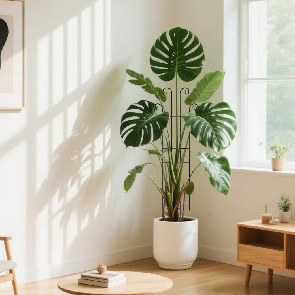 1pcs Plant Trellis Indoor Metal Plant Vertical Growth Trellis Potted Flowers Stakes For Monstera Tomato Flowers Ivy Pots Garden