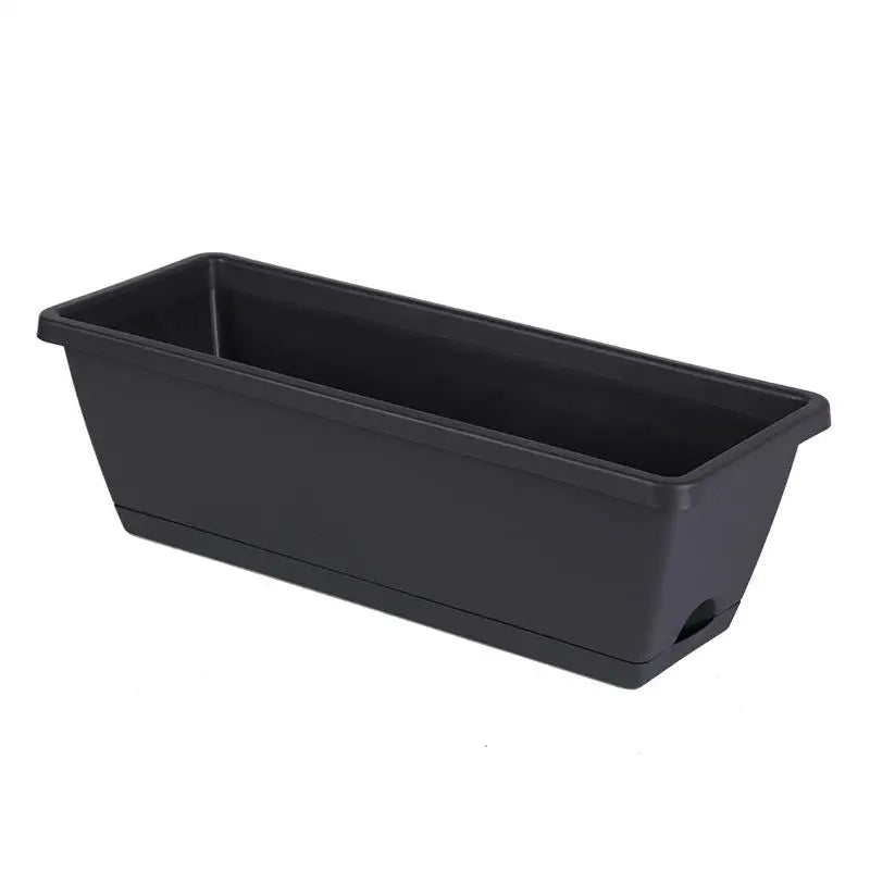 Indoor Self Absorbing Flower Pot For Vegetables Compact With Drainage Tray For Office Windowsill Or Home Decor