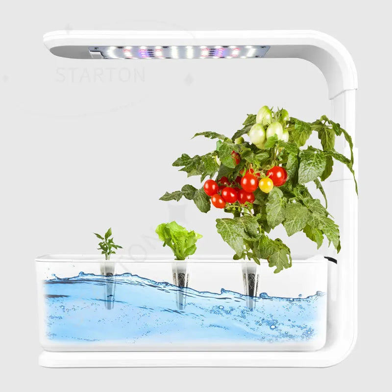 White Indoor Small Home Planter Plant Smart Herb Pot Greenhouse aero Mini Garden Light Gardening Hydroponic Growing Systems