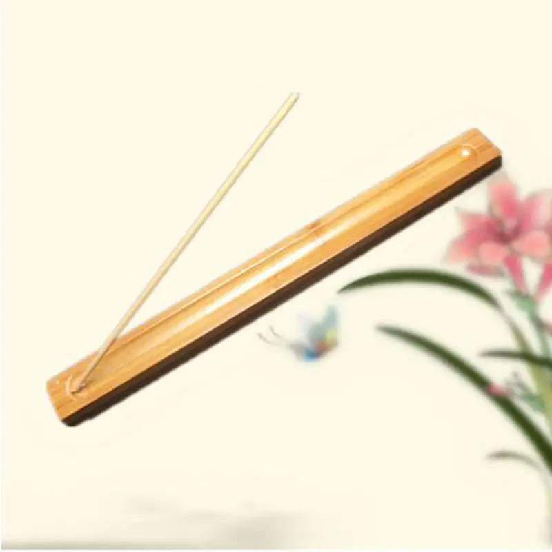 Useful Bamboo Material Stick Plate Incense Holder Fragrant Ware Stick Incense Burner Bamboo Line Incense Burner High Quality