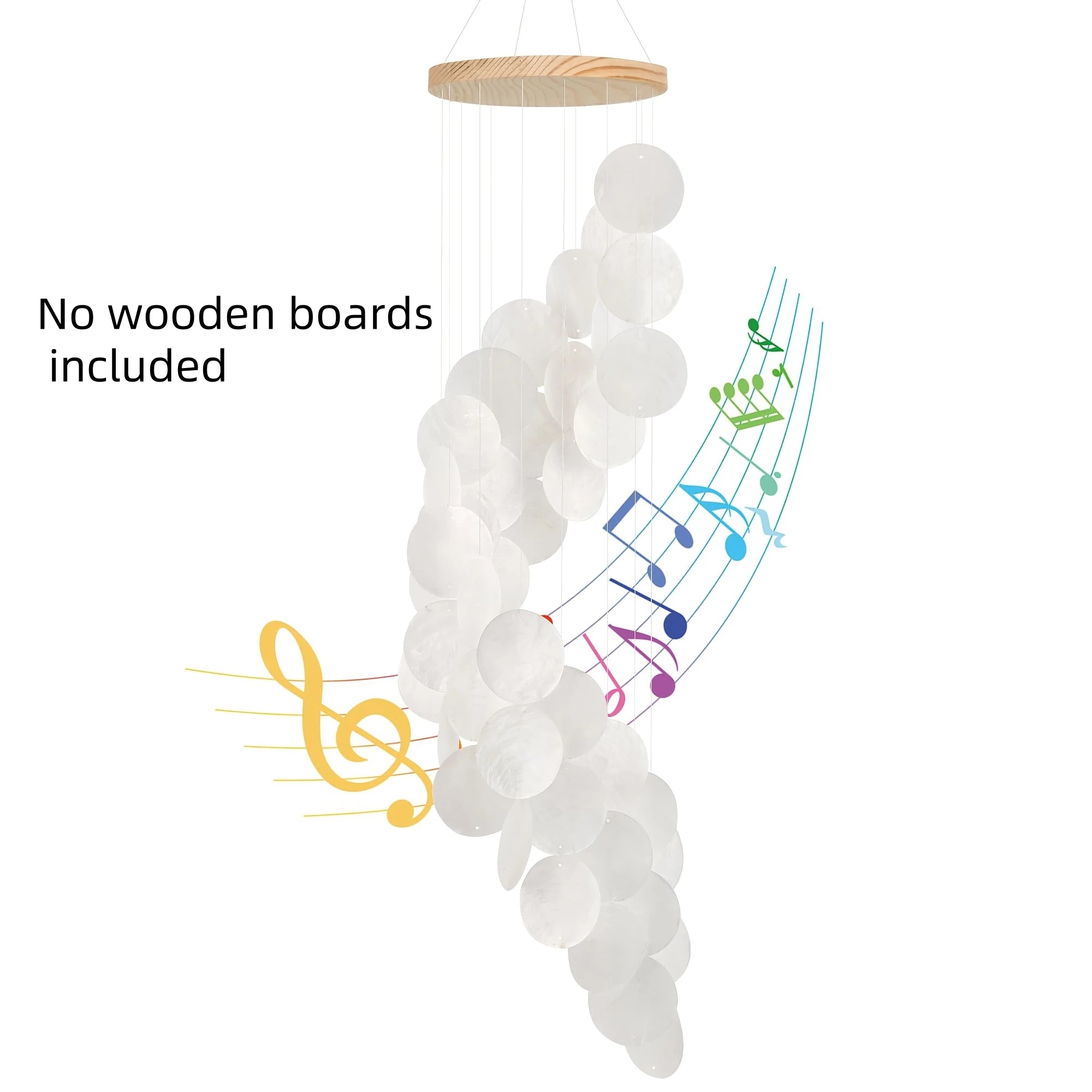 2025 Wonderful Wind Chimes For Outside - Shells Windchime Coastal Style Decor For Indoor/Outdoors, Garden Decor, Great For Women