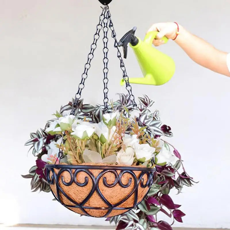 Hanging basket flowerpot coconut palm indoor flower pot hanging basket flower pots hanging plant indoor and outdoor flower pot