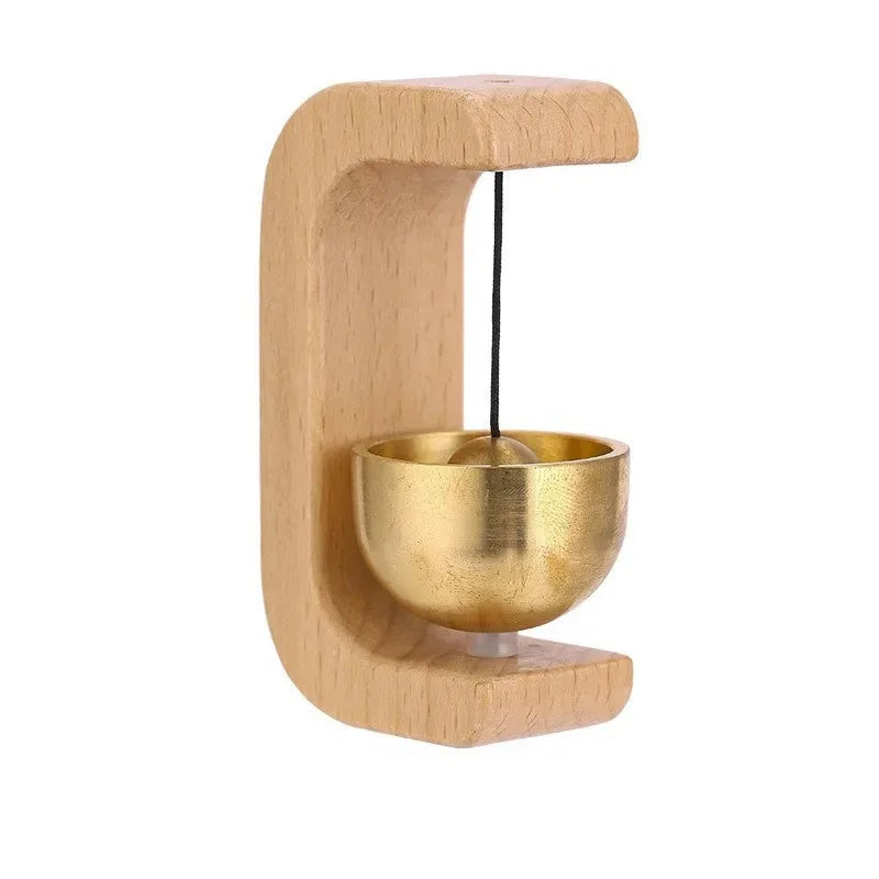Japanese Wooden Wind Chime Doorbell   Wireless Entry Bell, Hanging Decorative Wind Bell for Home Welcome