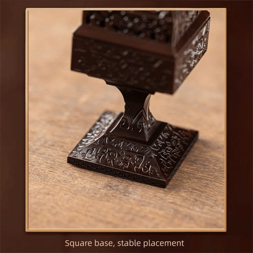 Durable Square Incense Stick Burner Pi Xiu Hollowed Out Aroma Burner Small Incense Censer Home Ornament