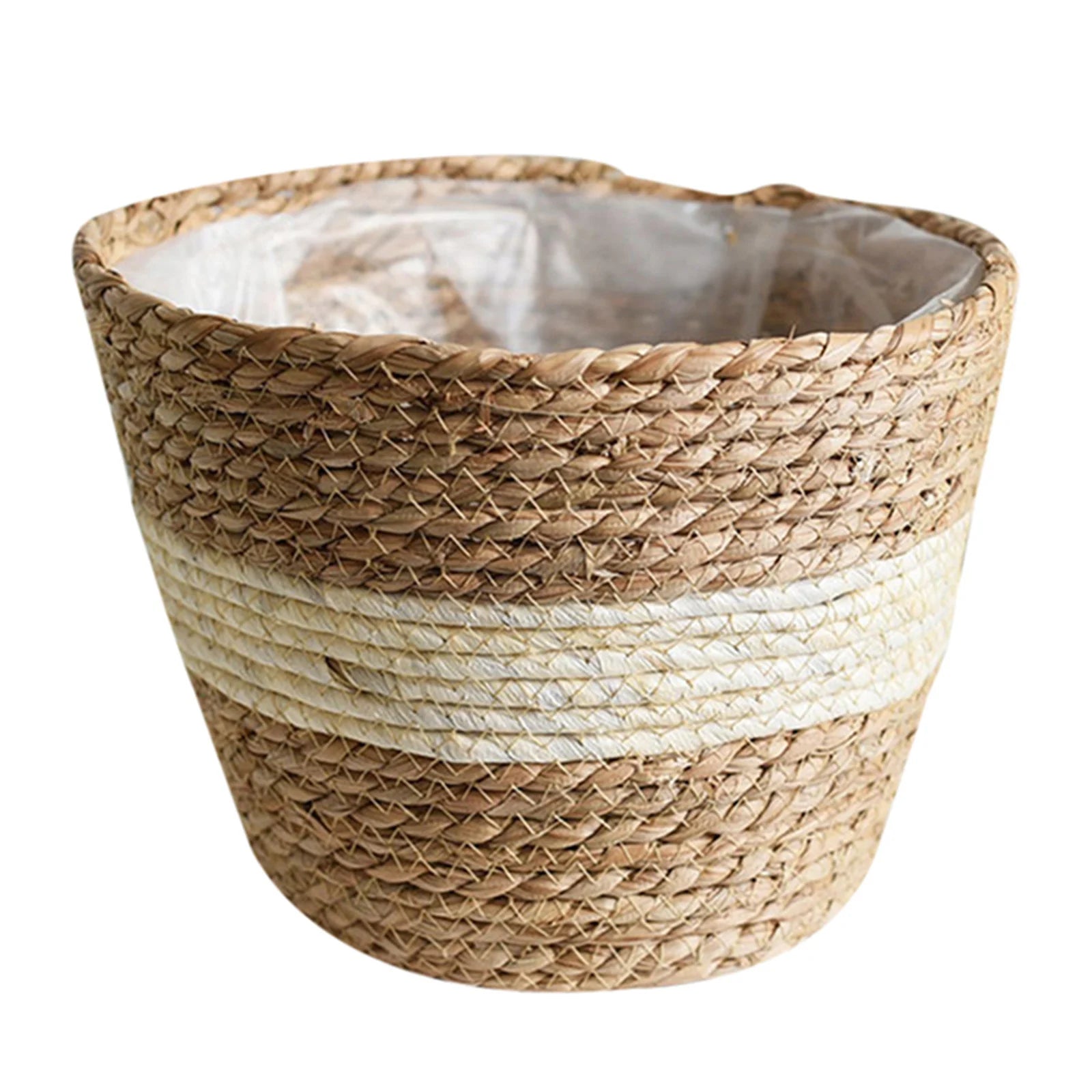 Seagrass Basket Planters Rattan Flower Basket Indoor Outdoor Plant Containers Home Decoration Flower Handmade Basket