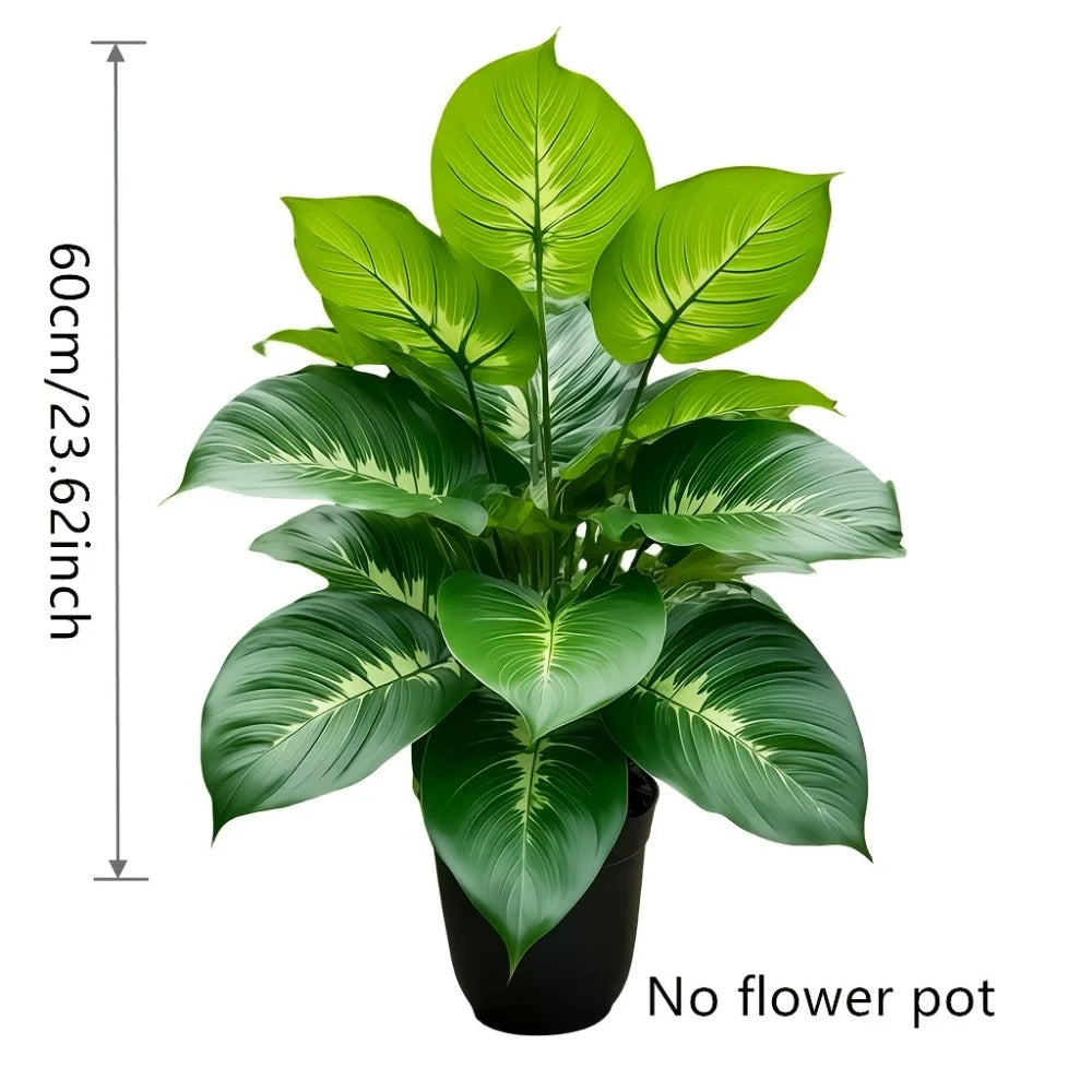 1pc Large Artificial Plant Resembling A Perennial Green Plant for Indoor and Outdoor Homes Courtyards Gardens Offices