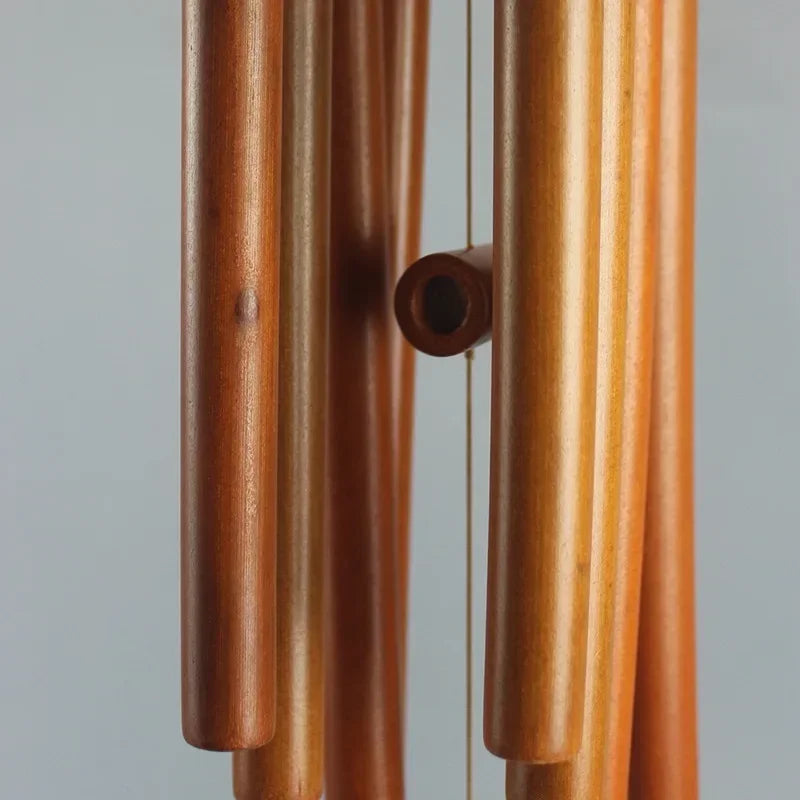 Natural Wind Chimes Handmade Tubes Bamboo Bell Outdoor Yard Garden Windchime Crafts  Indoors Pendant Balcony Home Hotel Decor