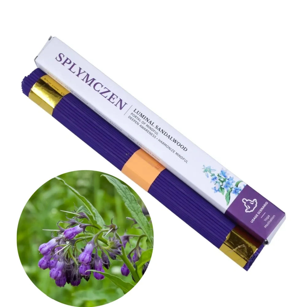 Natural Sandalwood Incense Sticks for Home | Calming Meditation, Yoga, Prayer, Blessing Ceremony, Buddha Worship |  Long-Lasting