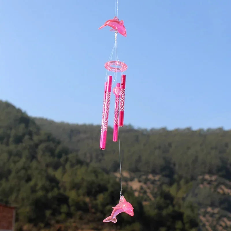Wind Chime Angel Metal Aluminum Tubes Bell Wind Chime Creative Hollow Home Garden Wall Hanging Decoration Handmade Gift