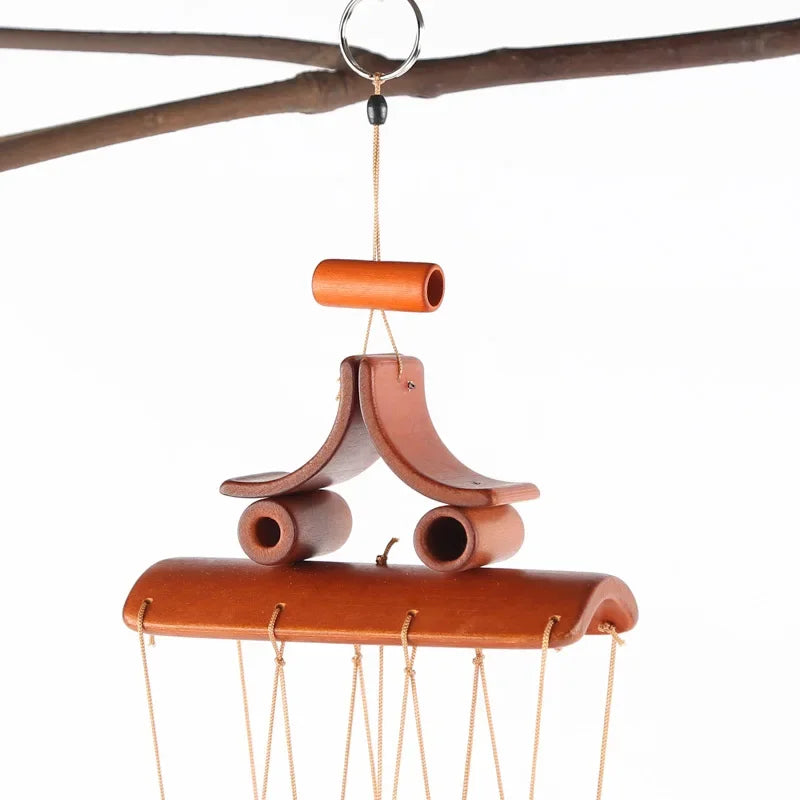 Natural Wind Chimes Handmade Tubes Bamboo Bell Outdoor Yard Garden Windchime Crafts  Indoors Pendant Balcony Home Hotel Decor