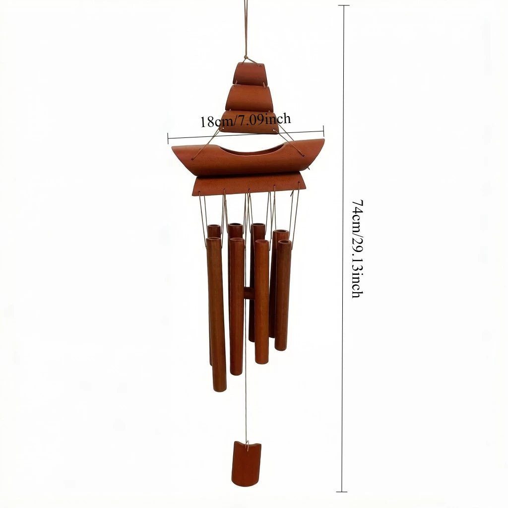 Wind Chime Handmade Garden Decoration Suitable for Porch, Patio, Outdoor Relaxing and Soothing Wind Chime for Home, Office, Temp