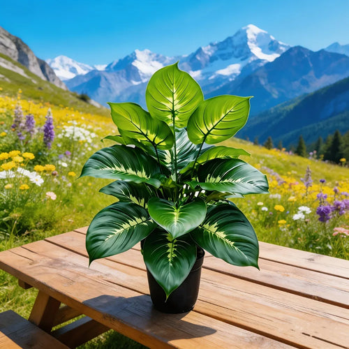 1pc Large Artificial Plant Resembling A Perennial Green Plant for Indoor and Outdoor Homes Courtyards Gardens Offices