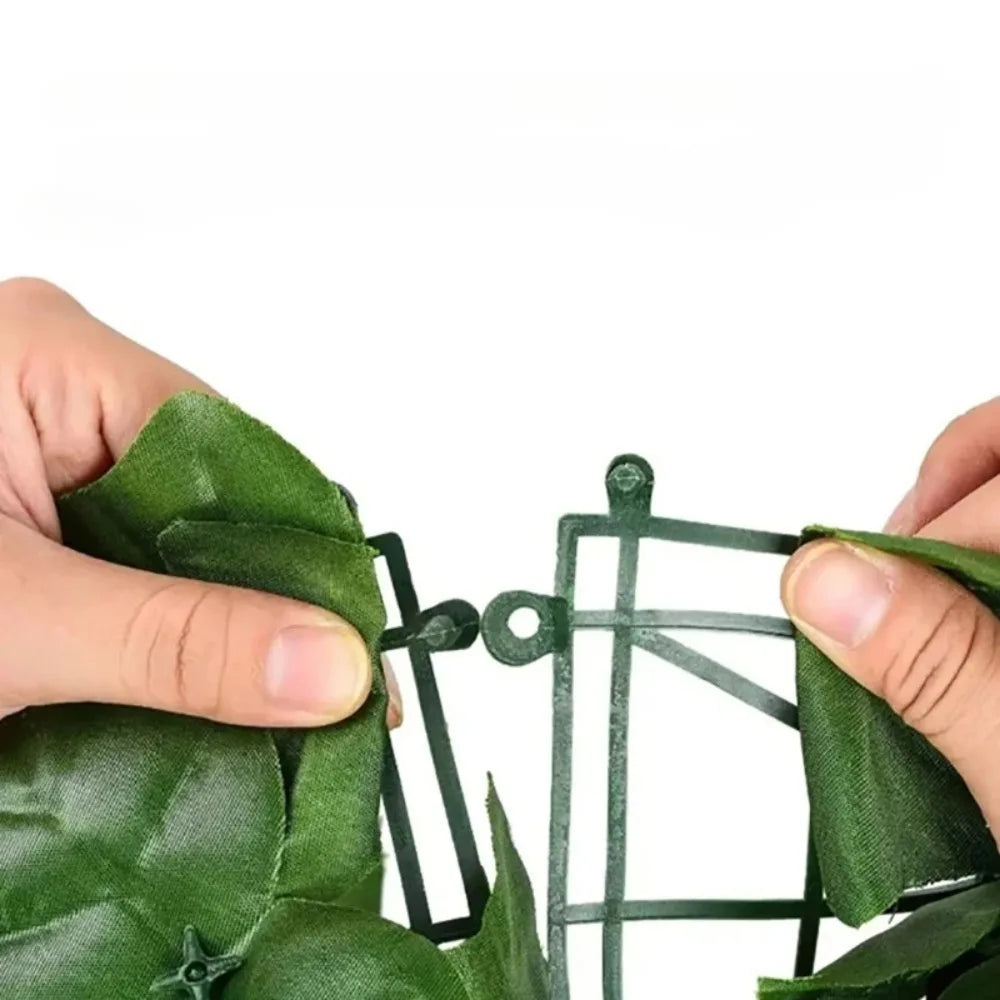For Home Outdoor Garden Balcony  Plant Artificial Ivy Hedge Green Leaf Fence Board Artificial Privacy Fence