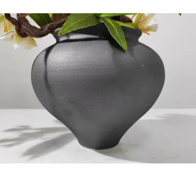 Not Real Plants with Vase Flower Artificial Plants and Flowers for Home Office Artificial Tree Desktop Ornaments