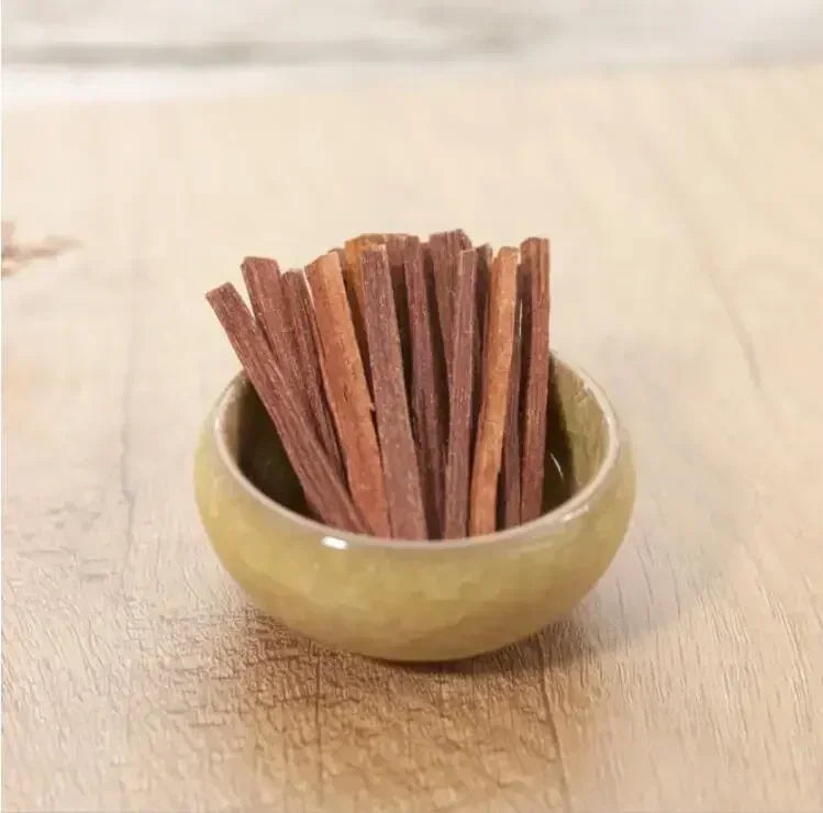 10/50g Natural Sandalwood Sticks Incense Natural Hand Split Wood Strips Purifying Healing Meditation Stress Relief Aromatherapy