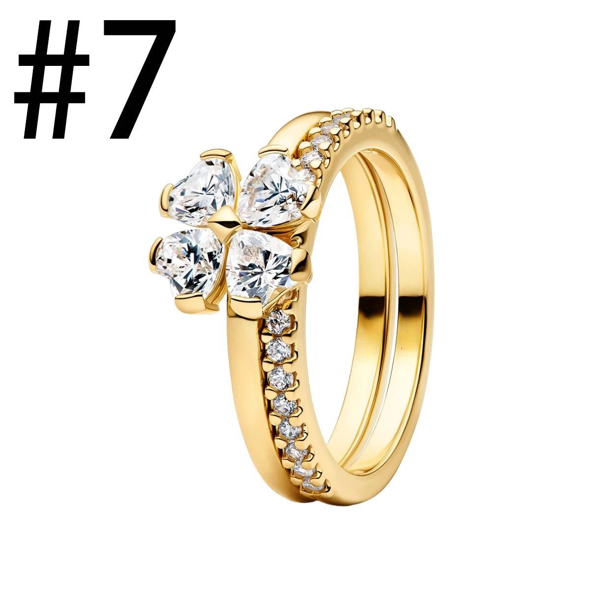 New 925 Sterling Silver Four Leaf Clover Flower Ear Stud Ring Pendant Bead fit DIY Women's Bracelets Necklaces Jewelry Gifts