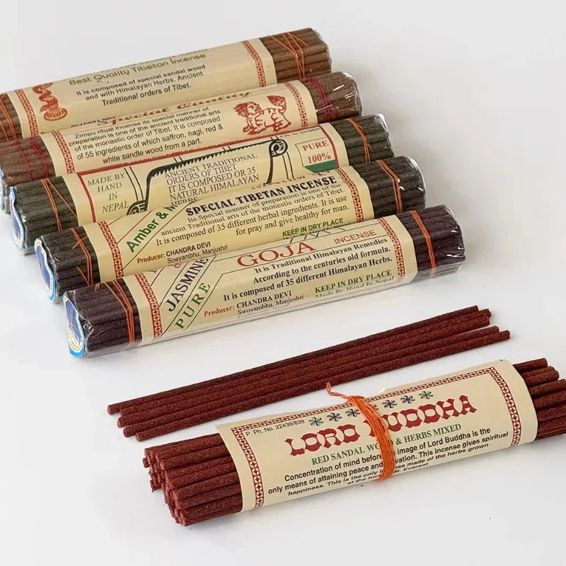 44PCS Authentic Tibetan Incense Sticks Aromatic Incense for Positive Energy Palo Santo Incense Sticks for Spiritual Cleansing