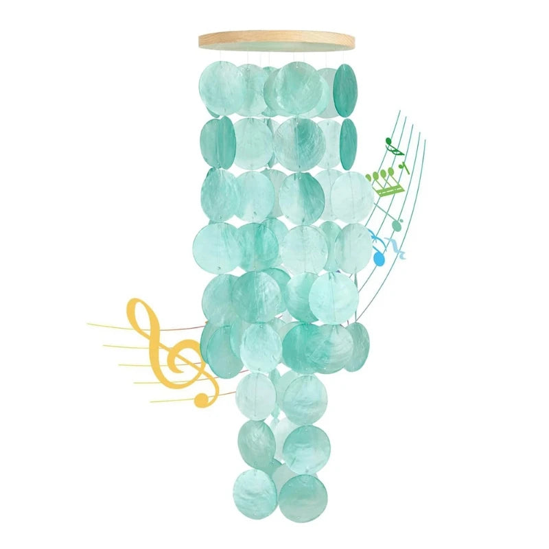 2025 Wonderful Wind Chimes For Outside - Shells Windchime Coastal Style Decor For Indoor/Outdoors, Garden Decor, Great For Women
