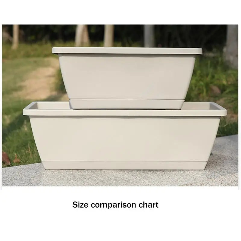 Indoor Self Absorbing Flower Pot For Vegetables Compact With Drainage Tray For Office Windowsill Or Home Decor