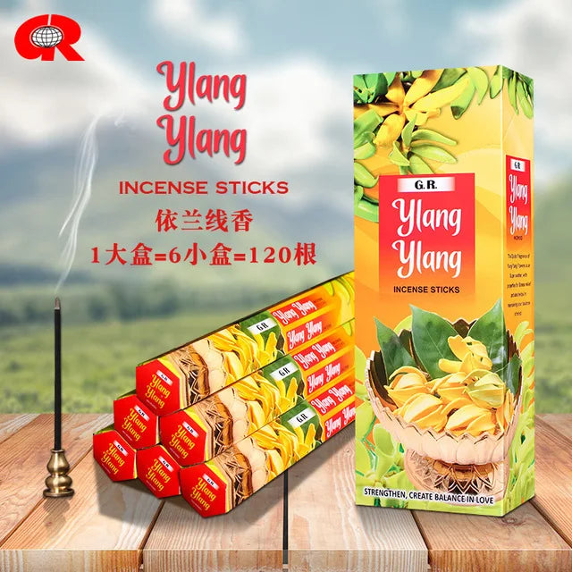 T68 20 Sticks Fragrances India Incense Stick Handmade Aromatherapy Sticks Sandalwood Lavender Meditation Incenses