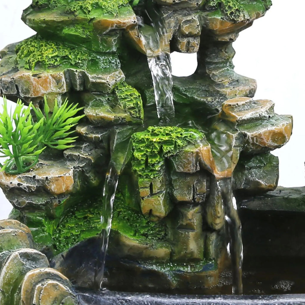 Tabletop Fountain Indoor Rockery Waterfall Humidifier Fountain - Calming and Relaxing , Relaxation Bedroom Decoration