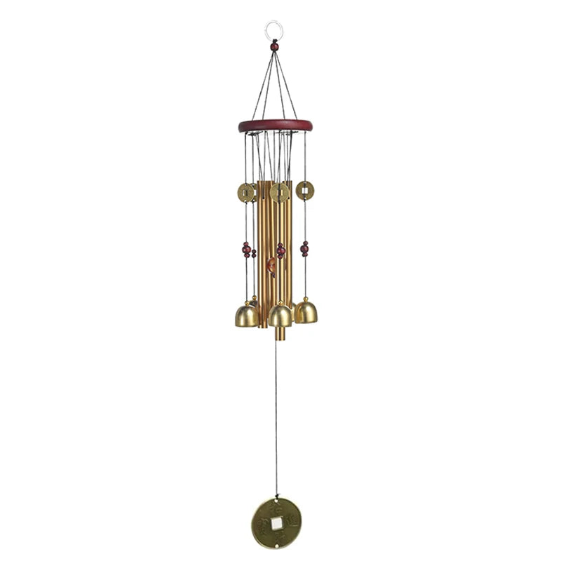 Household Wind Chimes Large Wind Chime Tubes Bells Metal Church Bell Outdoor Garden Home Garden Decor Hanging Wind Chime