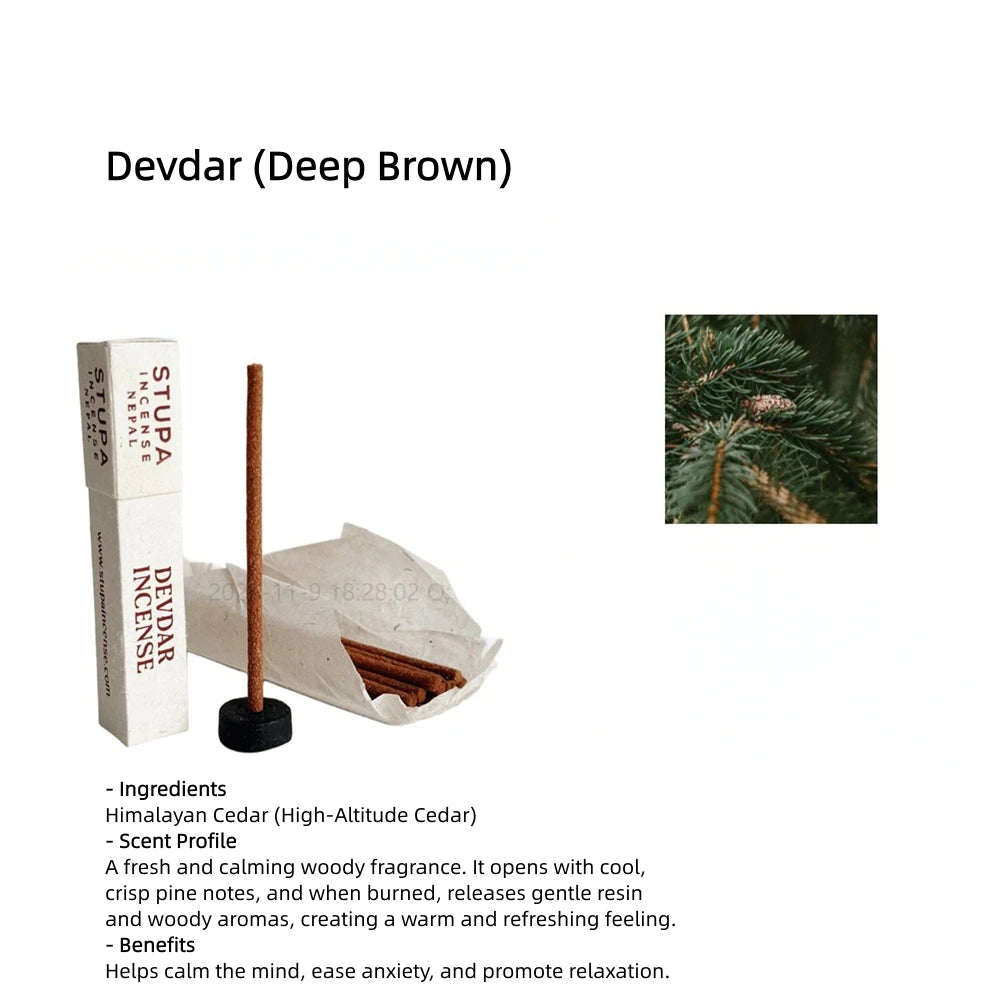 Natural Handmade Plant Incense Sticks,Natural Plant Material,Incense for Home & Meditation,Myrrh Incense,STUPA Nepalese Incense